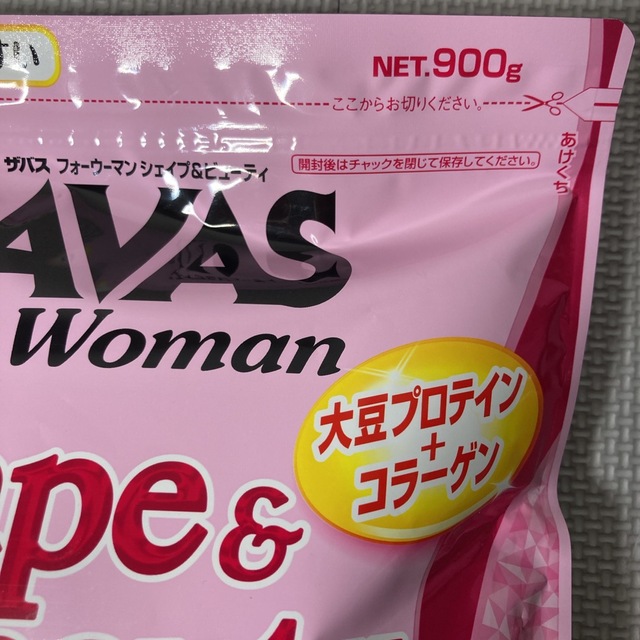 SAVAS(ザバス)のザバス for woman シェイプ＆ビューティ ミルクティー風味 900g 食品/飲料/酒の健康食品(プロテイン)の商品写真