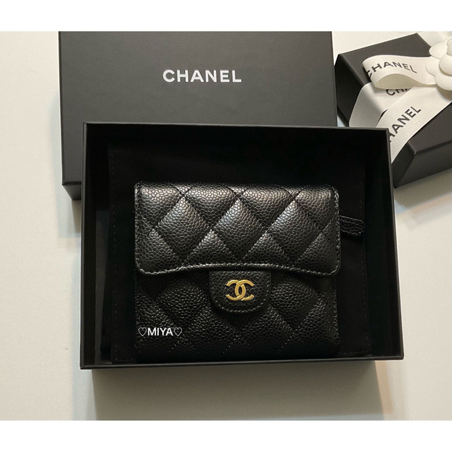 第一ネット CHANEL - 新品 シャネル マトラッセ 三つ折り財布 キャビア