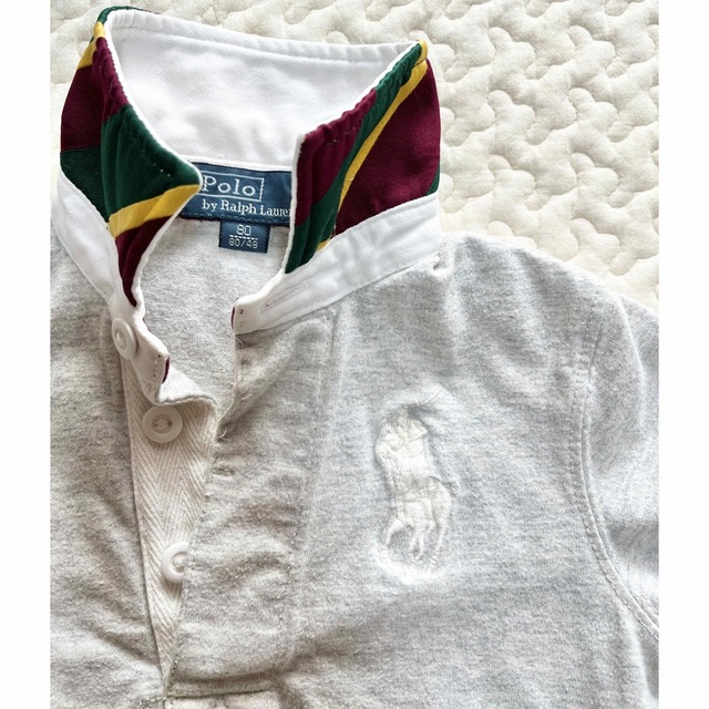 POLO RALPH LAUREN(ポロラルフローレン)の【Polo】baby男の子　ポロシャツ長袖80 キッズ/ベビー/マタニティのベビー服(~85cm)(トレーナー)の商品写真