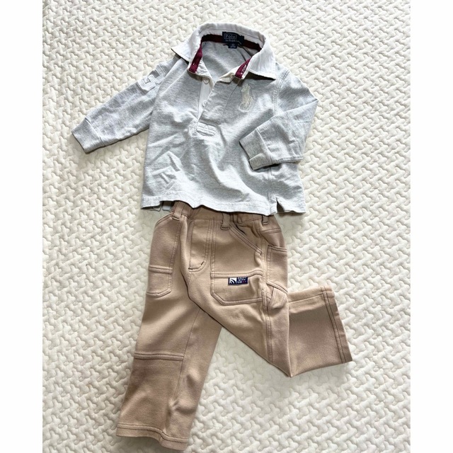 POLO RALPH LAUREN(ポロラルフローレン)の【Polo】baby男の子　ポロシャツ長袖80 キッズ/ベビー/マタニティのベビー服(~85cm)(トレーナー)の商品写真