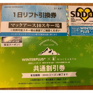 マックアース10 リフト券5枚(スキー場)