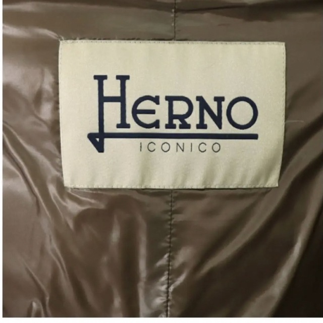 HERNO(ヘルノ)の新品♡ タグ付き　ヘルノ　ダウンコート　ブラウン　38 レディースのジャケット/アウター(ダウンコート)の商品写真