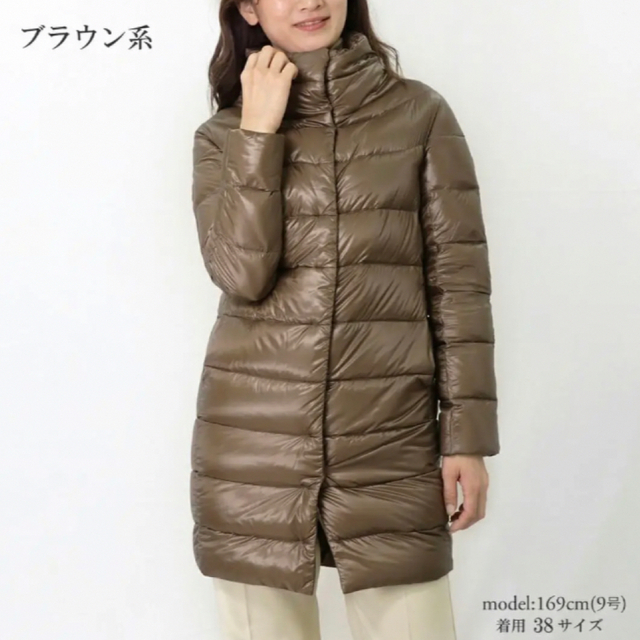 男性に人気! HERNO - タグ付き ヘルノ ダウンコート ブラウン 38 新品