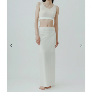 エディットフォールル(EDIT.FOR LULU)のbiotop lingerie wool sheer tight skirt(ロングスカート)
