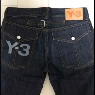 【美品】Y-3 ワイスリー　ビッグザイズ　デニム　パンツ　ロゴ　刺繍　デザイン