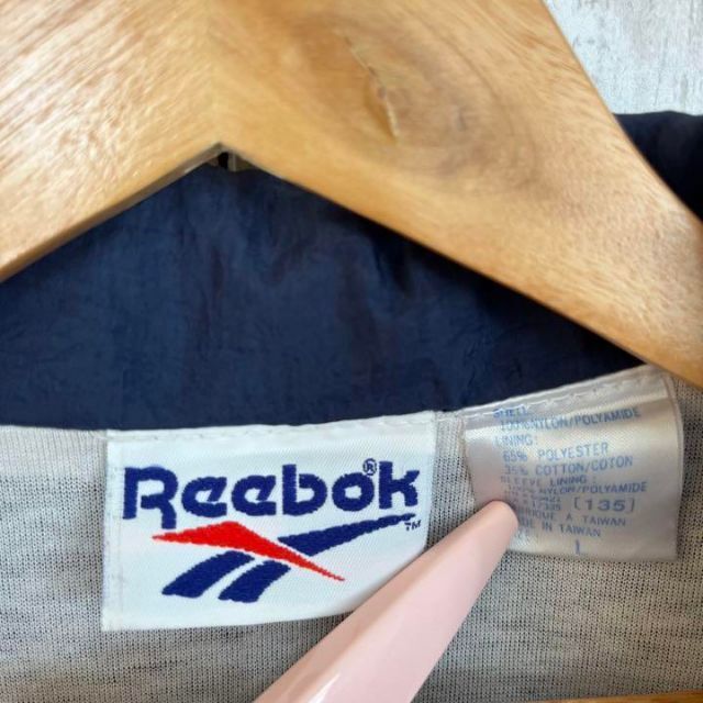 Reebok(リーボック)の90sヴィンテージ古着REEBOKリーボック切替ナイロンジャケットLユニセックス メンズのジャケット/アウター(ナイロンジャケット)の商品写真