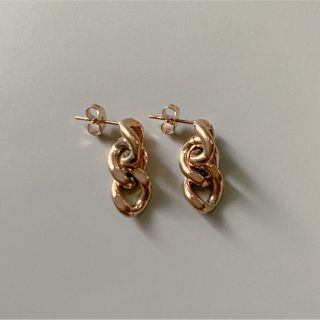 アリシアスタン(ALEXIA STAM)のMini chain pierce pinkgold No.987(ピアス)