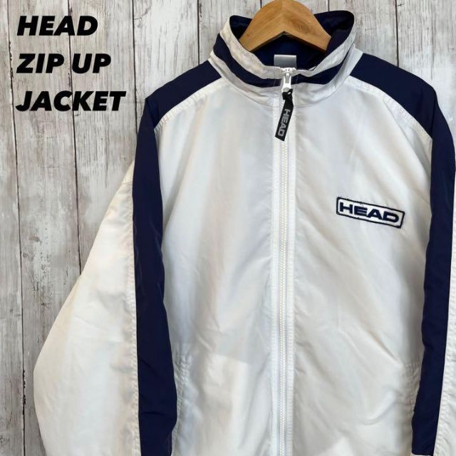 HEAD(ヘッド)のヴィンテージ古着HEAD ジップアップジャケット　サイズM ユニセックス男女 メンズのジャケット/アウター(ナイロンジャケット)の商品写真