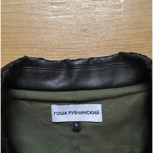 16aw Gosha Rubchinskiy leather jacket L | elisanievas.com
