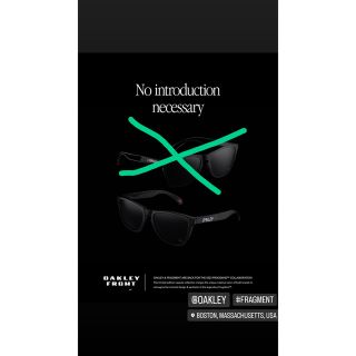 フラグメント(FRAGMENT)の【新品】OAKLEY FRAGMENT バラ売り 2023  frogskins(サングラス/メガネ)