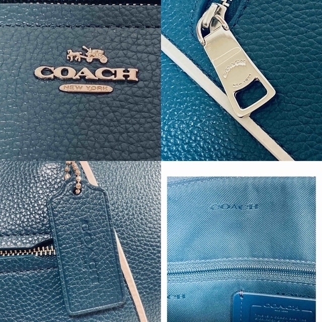 COACH(コーチ)の[美品][レア]コーチプレーリーサッチェル2wayショルダーバッグネイビーレザー レディースのバッグ(ショルダーバッグ)の商品写真