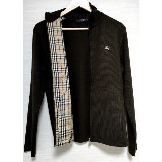 バーバリーブラックレーベル(BURBERRY BLACK LABEL)の【極美品】バーバリーブラックレーベル　ニットセーター　ダークブラウンSize2(ニット/セーター)