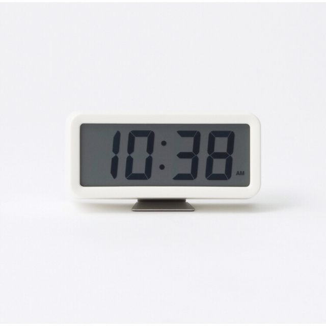 新品⭐︎無印良品⭐︎デジタル時計・小 ホワイト muji 時計 置時計 白 寝室
