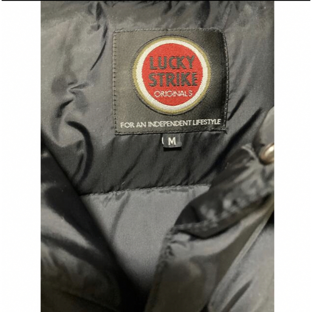 LUCKY STRIKE ラッキーストライク ダウンベスト ブラックの通販 LUCKY STRIKE ラッキーストライク ダウンベスト ブラックの通販