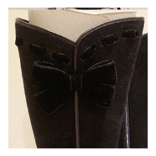 familiar(ファミリア)のtortoise ブーツ　美品　リボン　19cm キッズ/ベビー/マタニティのキッズ靴/シューズ(15cm~)(ブーツ)の商品写真