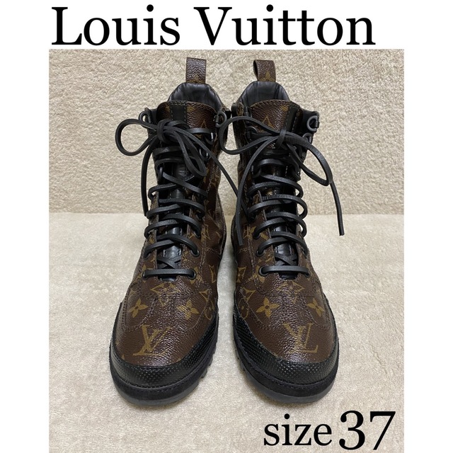 LOUIS VUITTON - LOUIS VUITTON   ルイヴィトン　モノグラム　レースアップブーツ