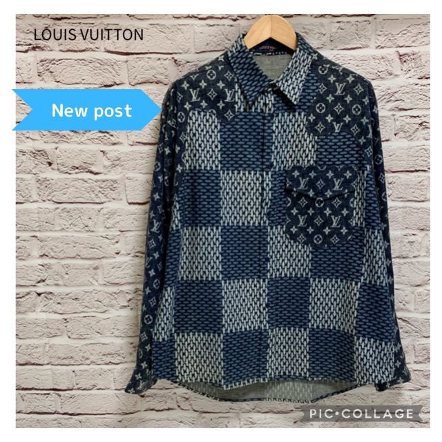 LOUIS VUITTON - 【稀少XL 未使用品】Louis Vuitton NIGOコラボ デニムシャツ
