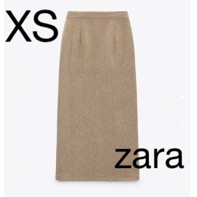 ZARA - ZARA ストレートプラッシュ ミディスカート XSの通販 by 1903｜ザラならラクマ