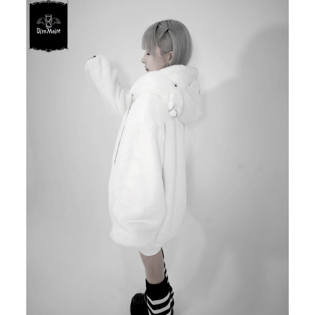 DimMoire BABY SHEEP ひつじ ファー パーカー レフレム 白 | www