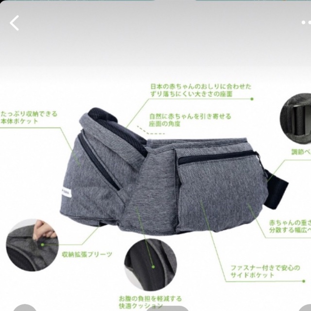 Aprica(アップリカ)のやよい様専用　POLBAN ADVANCE ヒップシート キッズ/ベビー/マタニティの外出/移動用品(抱っこひも/おんぶひも)の商品写真