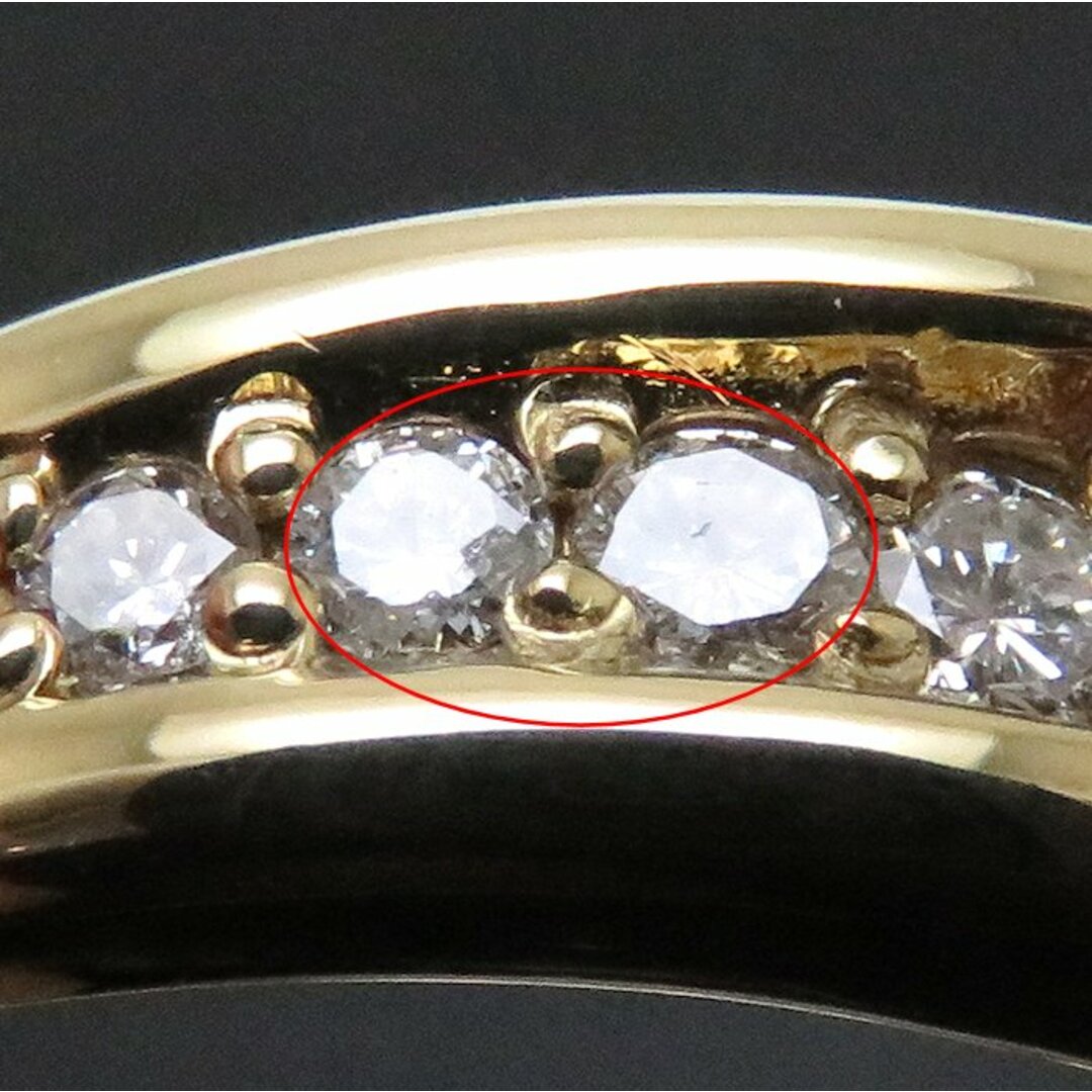 リング 指輪 ルビー0.26ct ダイヤモンド0.36ct 10号 K18YG イエローゴールド/64440【中古】【FJ】 レディースのアクセサリー(リング(指輪))の商品写真