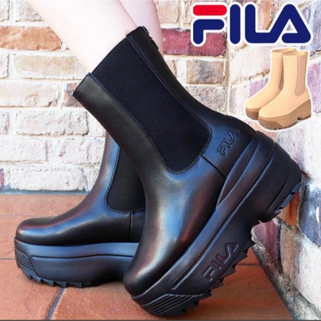 未使用????FILA 厚底ブーツ