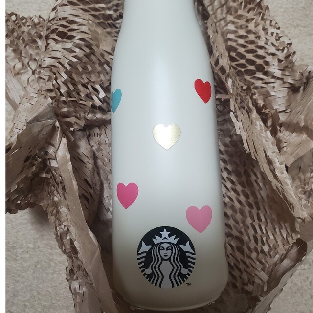 Starbucks(スターバックス)の【新品送料込】 バレンタインスターバックス ステンレスボトルタンブラー 2023 キッズ/ベビー/マタニティの授乳/お食事用品(水筒)の商品写真