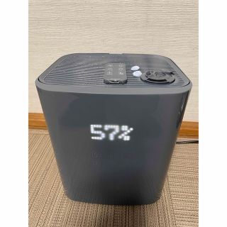 モダンデコ【AND・DECO】上部給水タイプハイブリッド加湿器 完動品 グレー色(加湿器/除湿機)