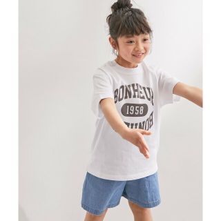 ロペピクニック(Rope' Picnic)の【ホワイト（10）】【KIDS】リンクコーデ/カレッジロゴTシャツ(Tシャツ/カットソー)