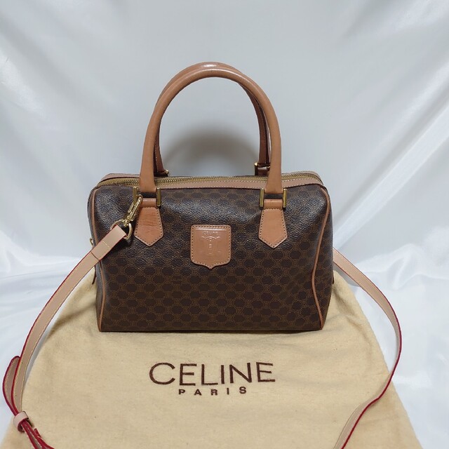 CELINE マカダム柄 2way ミニハンドバッグレディース