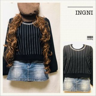 イング(INGNI)のINGNIシフォントップス♡(カットソー(長袖/七分))