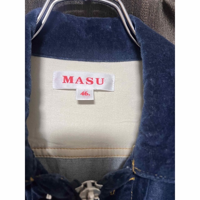 MASU × INDIGO VELVET TRUCKER JACKET