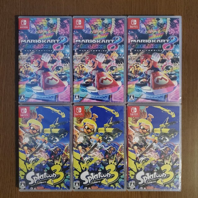 【新品・未開封】マリオカート8 デラックス & スプラトゥーン3 Switch