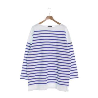 ルミノア(Le Minor)のLe minor ルミノア Tシャツ・カットソー 1(S位) 白x青(ボーダー) 【古着】【中古】(カットソー(半袖/袖なし))