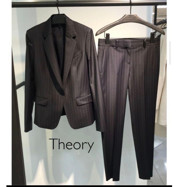 美品 Theoryのジャケット＆パンツのセット 7号相当 0 ブラック