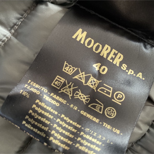 MooRER(ムーレー)の新品未使用　MOORER ムーレー  ダウンコート　ダウンジャケット　ファー レディースのジャケット/アウター(ダウンコート)の商品写真