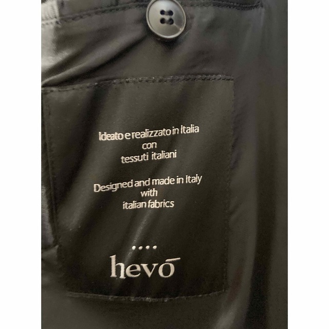 hevo(イーヴォ)の今週末で終了　hevo チェスターコート　サイズ50 イタリア製 メンズのジャケット/アウター(チェスターコート)の商品写真