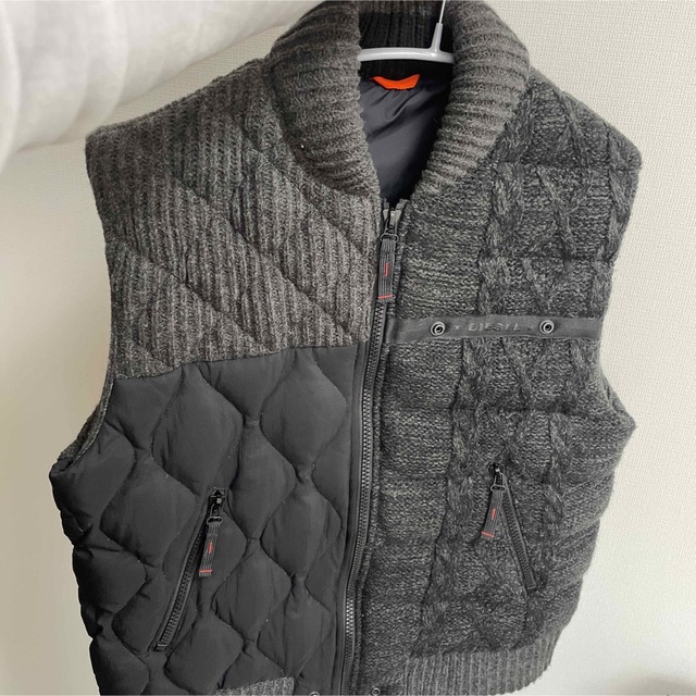 Diesel ダウンニットベスト 【残りわずか】 12250円引き kinetiquettes.com