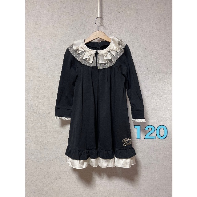 Shirley Temple - Shirley Temple ワンピース 120美品　女の子キッズ黒色②
