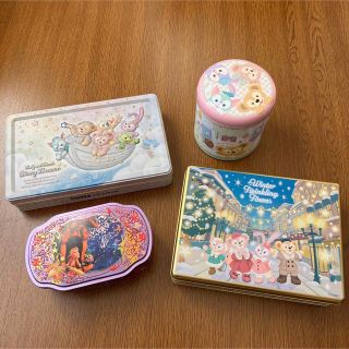 ディズニー(Disney)のディズニー お菓子の空き缶 4個セット(キャラクターグッズ)