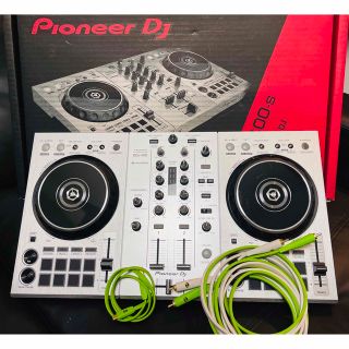 パイオニア(Pioneer)のpioneer dj DDJ400 シルバー　オヤイデ　ケーブル2種セット(DJコントローラー)