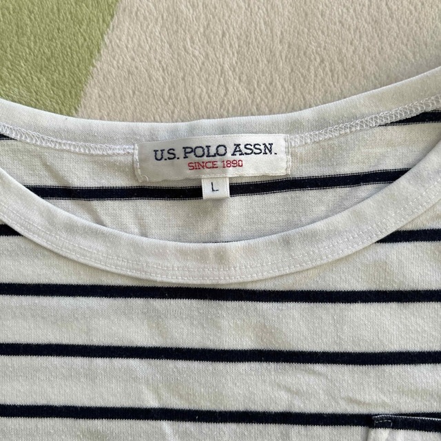 U.S. POLO ASSN.(ユーエスポロアッスン)のしまむら ボーダーTシャツ L レディースのトップス(Tシャツ(半袖/袖なし))の商品写真