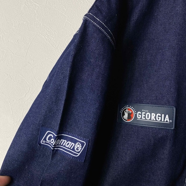 Coleman - 未使用 90's Coleman × Georgia デニム カバーオール Coleman - 未使用 90's Coleman × Georgia デニム カバーオール