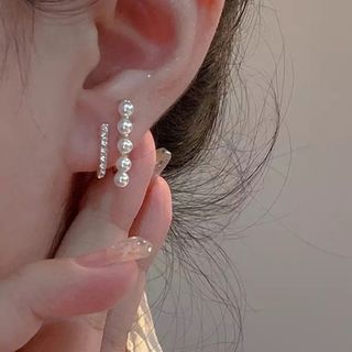 キラキラ ジルコニアストーン と パール のピアス❤︎(ピアス)