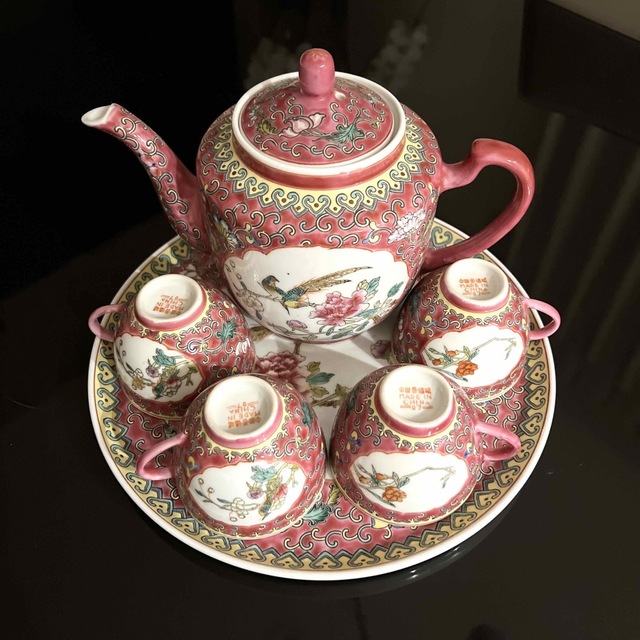 中国景徳鎮 茶器セット ポット 茶壺 カップ ソーサー - 食器 中国景徳鎮 茶器セット ポット 茶壺 カップ ソーサー - 食器