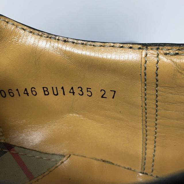 BURBERRY(バーバリー)のバーバリー シューズ 27 メンズ 黒 レザー メンズの靴/シューズ(その他)の商品写真