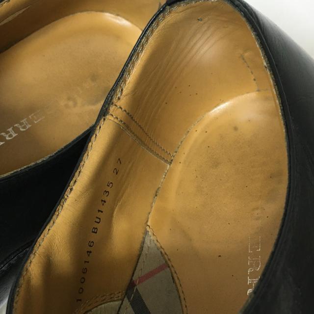 BURBERRY(バーバリー)のバーバリー シューズ 27 メンズ 黒 レザー メンズの靴/シューズ(その他)の商品写真