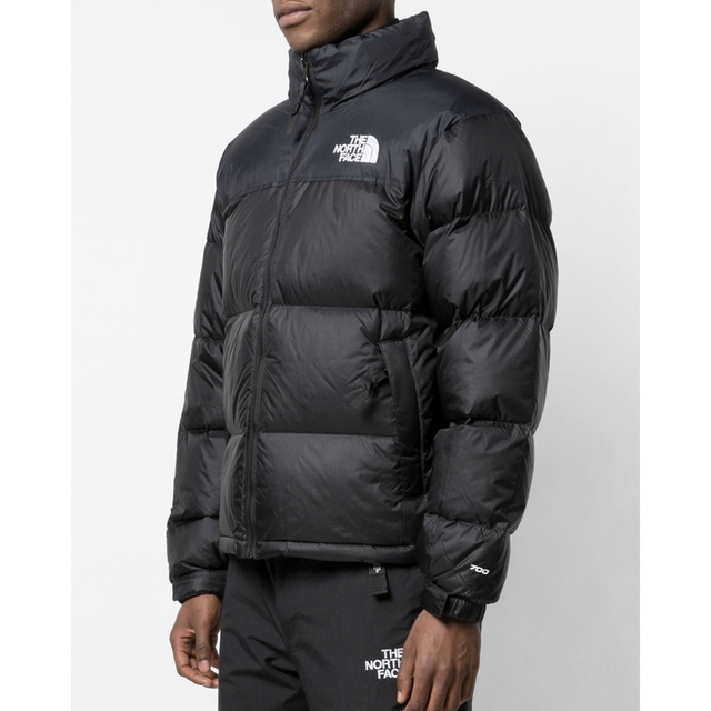 Ｓノースフェイス700ネイビーブラック紺黒ヌプシダウンジャケットNUPTSE