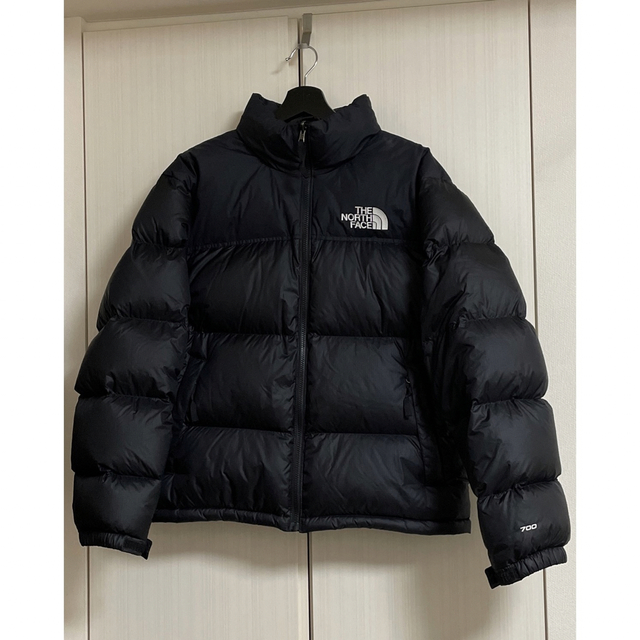 Ｓノースフェイス700ネイビーブラック紺黒ヌプシダウンジャケットNUPTSE