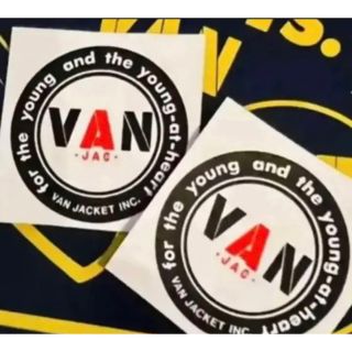 ヴァンヂャケット(VAN Jacket)のVAN正規品ミニstickerシール2枚、一般非売品モノ販売促進用(車外アクセサリ)